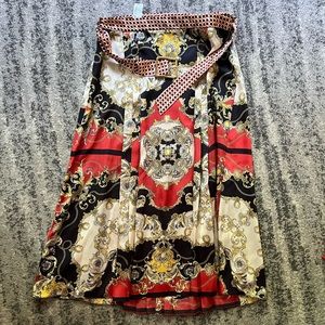 Pleated skirt with belt - Zara